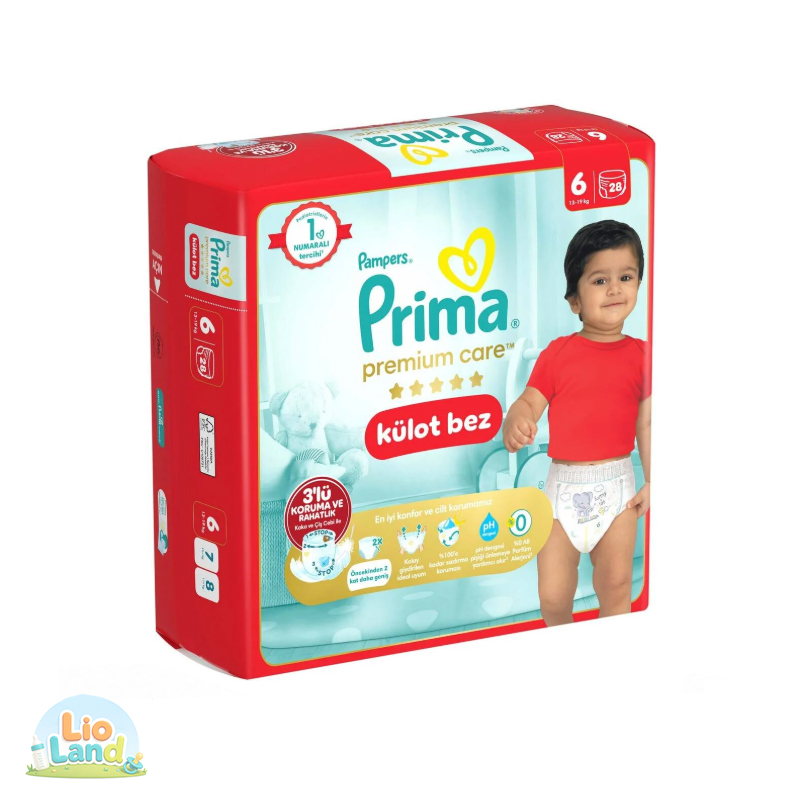 پوشک شورتی پریما پمپرز سایز ۶
