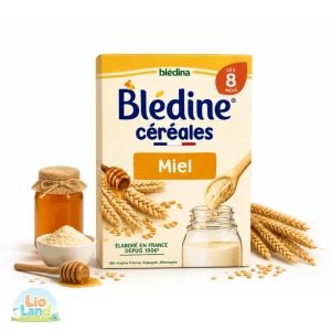 سرلاک Bledine غلات عسل + ۸ ماه