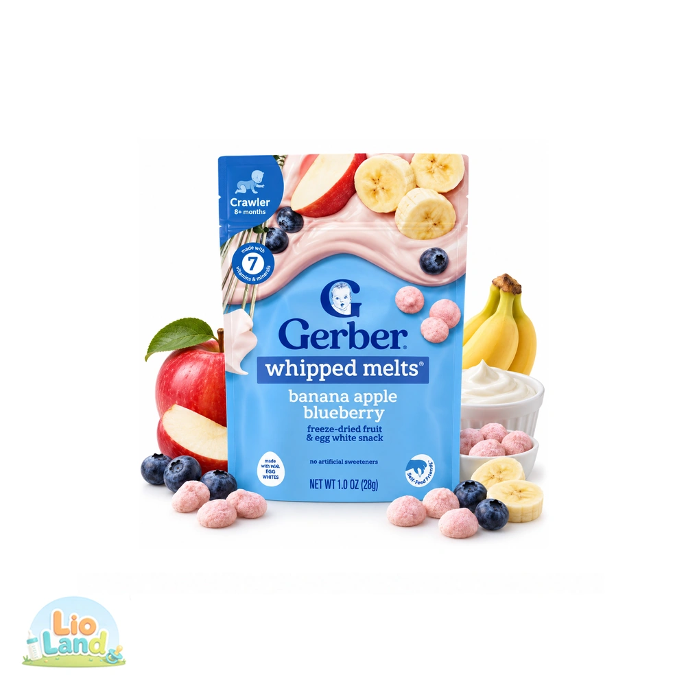 اسنک ماستی گربر Gerber طعم سیب موز و بلوبری