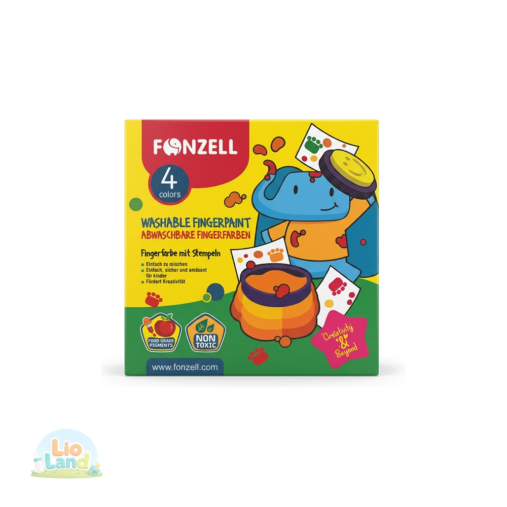 ست رنگ انگشتی 4 رنگ فونزل قابل شست وشو Fonzell