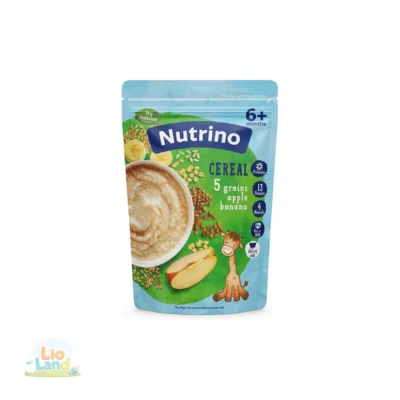 سرلاک بدون شیر نوترینو سمولینا ۵ غله با سیب و موز Nutrino