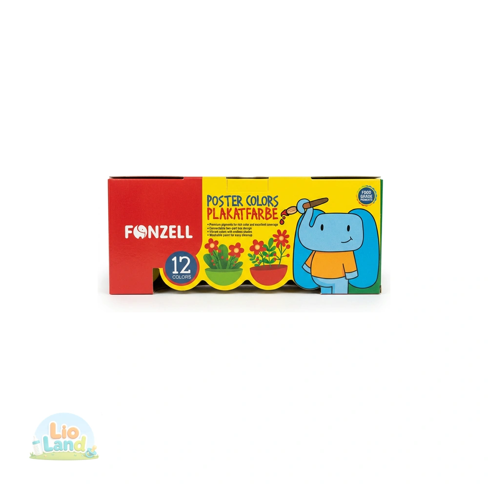 گواش ۱۲ رنگ فونزل Fonzell