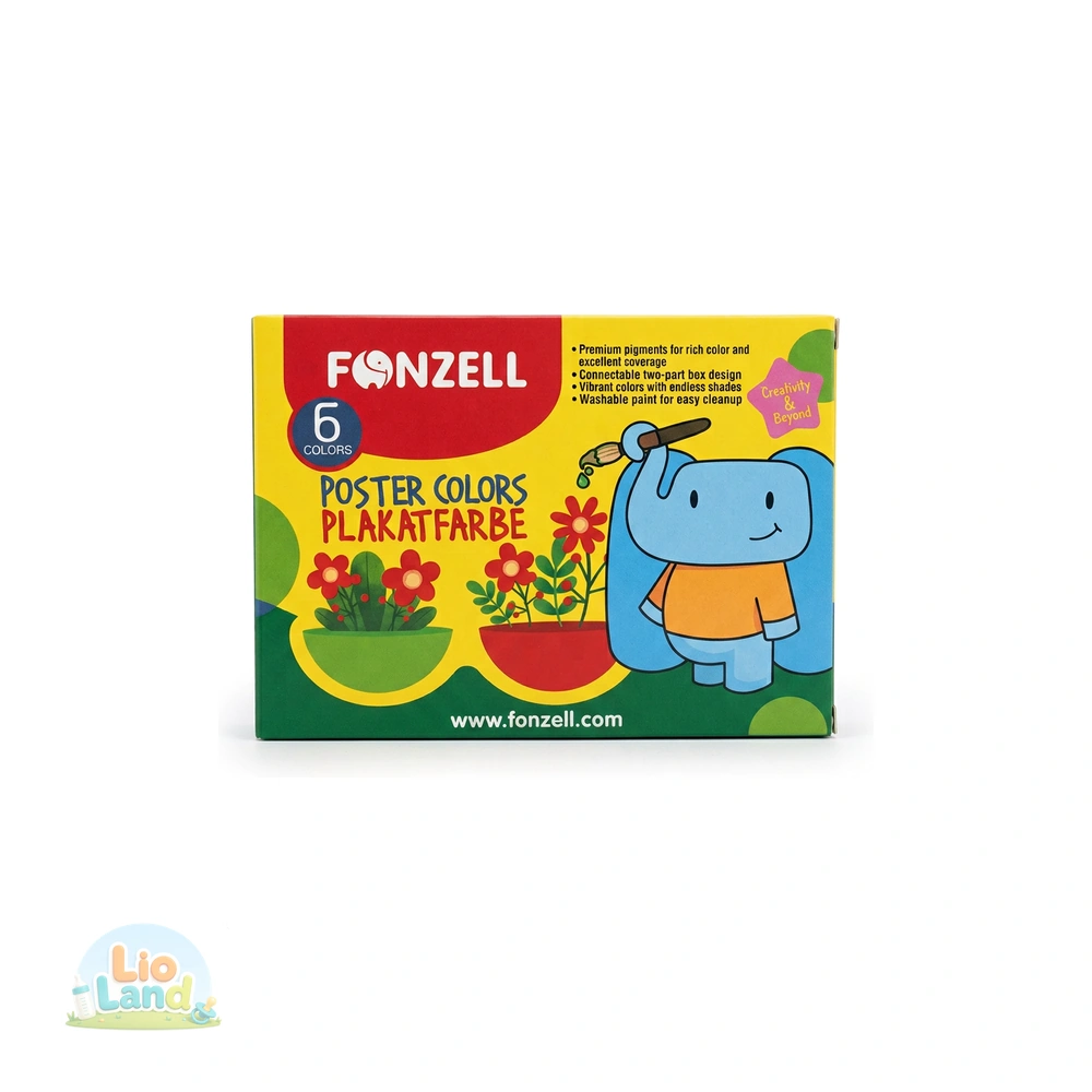 گواش ۶ رنگ فونزل Fonzell
