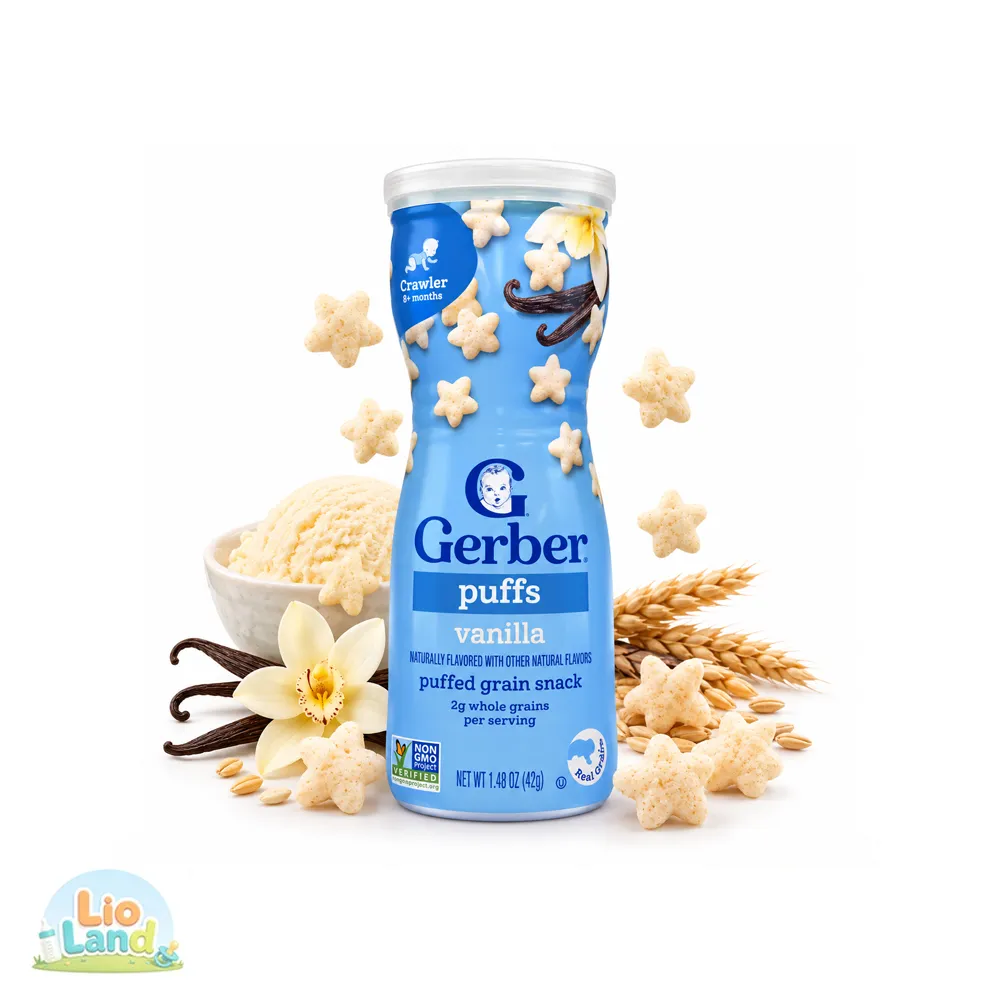 پاف اسنک گربر Gerber طعم وانیل
